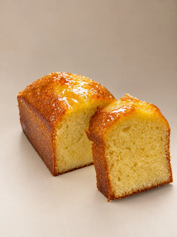 Cake citron Urban Bakery avec une tranche montrant sa mie